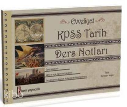 KPSS Orjinal Tarih Ders Notları
