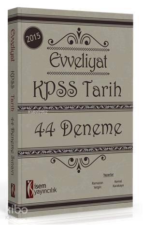 KPSS Tarih 44 Deneme Sınavı 2015