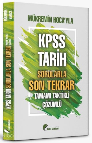 KPSS Tarih Full Tekrar Soru Avı 101 Soru Bankası Çözümlü
