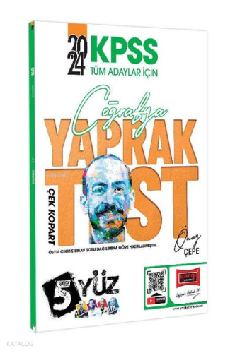 KPSS Tüm Adaylar İçin 5Yüz Coğrafya Çek Kopart Yaprak Test