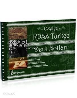 KPSS Türkçe Ders Notları 2015
