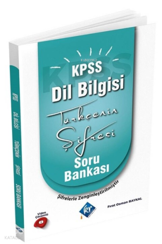 Kr Akademi 2022 KPSS Türkçenin Şifresi Dil Bilgisi Soru Bankası | benl