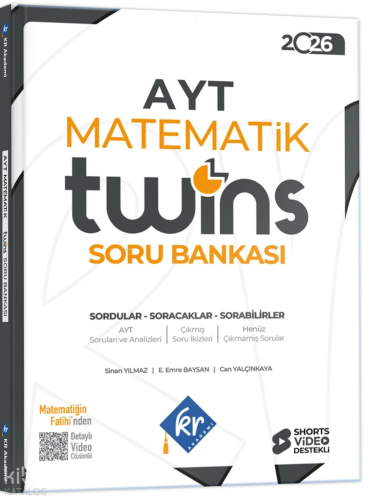 KR Akademi 2026 AYT Twins Matematik Soru Bankası | benlikitap.com