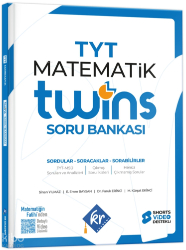 KR Akademi ﻿ 2027 TYT Twins Matematik Soru Bankası | benlikitap.com