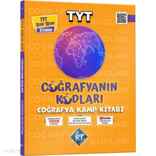Kr Akademi Coğrafyanın Kodları TYT Coğrafya 9. Sınıf - 10. Sınıf Kamp Kitabı