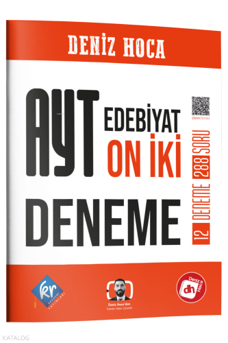 KR Akademi Deniz Hoca AYT Edebiyat 12 Deneme | benlikitap.com
