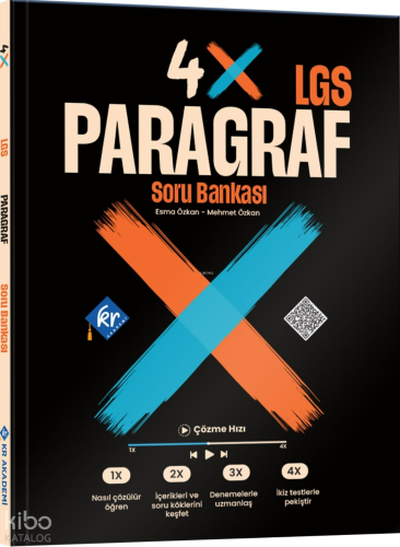 KR Akademi LGS 4X Paragraf Soru Bankası | benlikitap.com