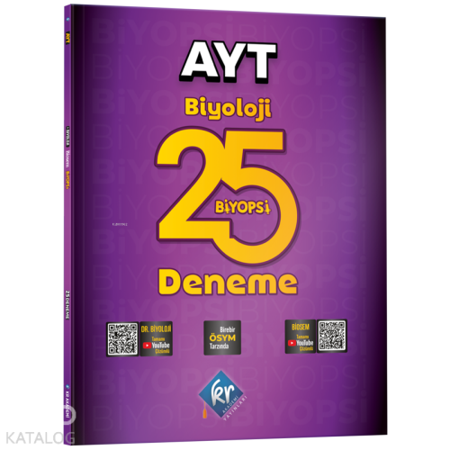 KR Akademi Yayınları Dr. Biyoloji & Biosem AYT Biyoloji Biyopsi 25 Biyoloji Deneme
