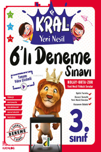 Kral Yeni Nesil 6’lı Deneme Sınavı (3. Sınıf) | benlikitap.com