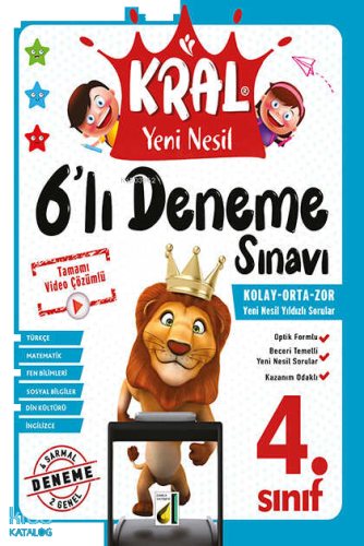 Kral Yeni Nesil 6’lı Deneme Sınavı (4. Sınıf) | benlikitap.com