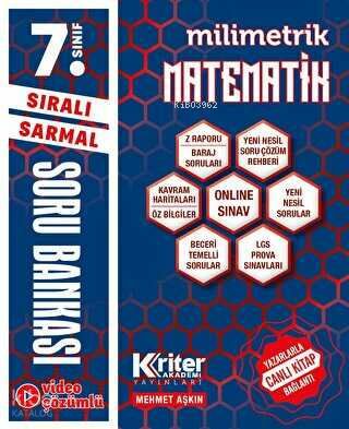 Kriter Akademi Matematik Soru Bankası- 7. Sınıf