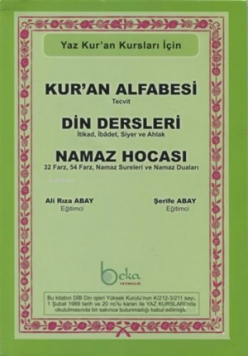 Kur'an Alfabesi Tecvitli, Din Dersleri, Namaz Hocası (Yeşil Elifba) - Yaz Kur'an Kursları İçin