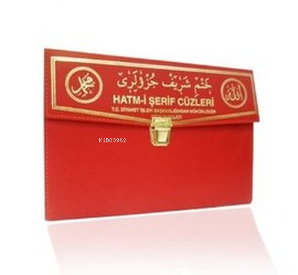 Kur'an-ı Kerim 30 Cüz Hatim Seti (Rahle Boy Çantalı Kırmızı Kapak Kod: