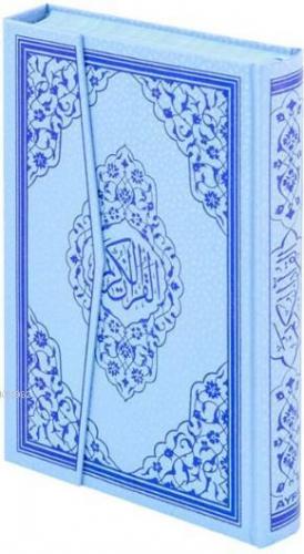 Kur'an-ı Kerim (Ayfa-123M, Orta Boy, Gül Desenli, Mavi, Ciltli) | benl