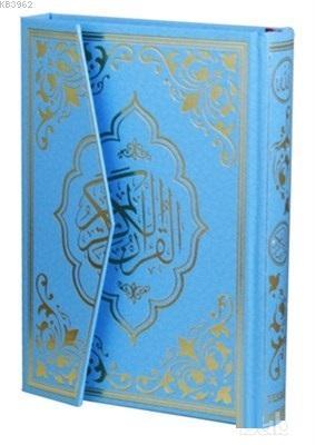 Kur'an-ı Kerim Gökkuşağı Renkli Mavi Cilt (Mühürlü) | benlikitap.com