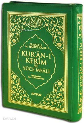 Kur'an-ı Kerim ve Yüce Meali (Ayfa-111, Çanta Boy, Ciltli, 17 Satır)