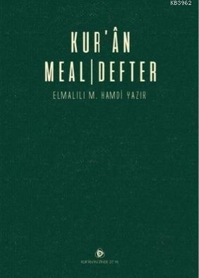 Kur'an Meal Defter | benlikitap.com