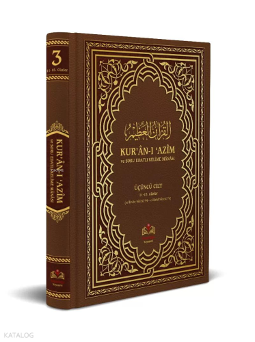 Kuranı Azim ve Soru Edatlı Kelime Manası 3. Cilt | benlikitap.com
