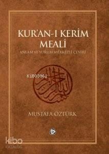 Kur'an'ı Kerim Meali Anlam ve Yorum Merkezli Çeviri (Büyük Boy) | benl