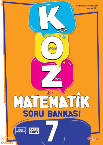 Kurmay Yayınları 7. Sınıf Koz (Kolay – Orta – Zor) Matematik Soru Bank