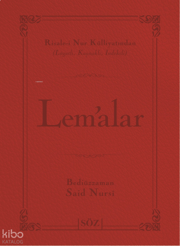 Lem'alar (Çanta Boy); Risale-i Nur Külliyatından Lügatlı, Kaynaklı, İn