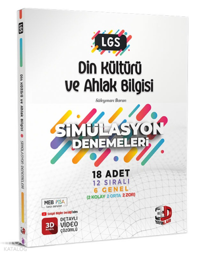 LGS 3D Simülasyon Din Kültürü ve Ahlak Bilgisi | benlikitap.com