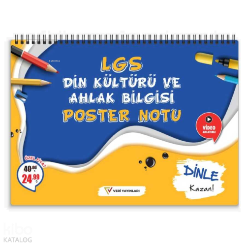 LGS Din Kültürü ve Ahlak Bilgisi Poster Notu | benlikitap.com