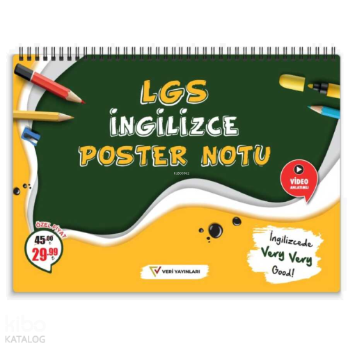 LGS İngilizce Poster Notu | benlikitap.com