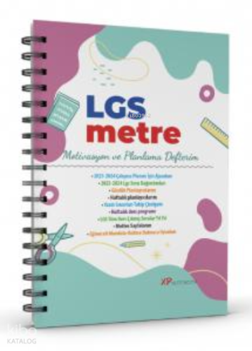 LGS Metre;Motivasyon ve Planlama Defteri / Günlük ve Haftalık Planlayı