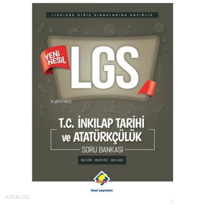 LGS T.C. İnkılap Tarihi ve Atatürkçülük Soru Bankası