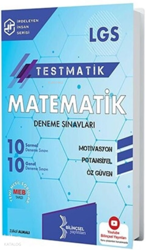 LGS Testmatik Matematik Deneme Sınavları Bilinçsel Yayınları