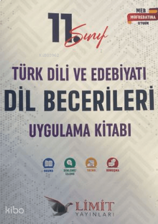 Limit 11. Sınıf Türk Dili ve Edebiyatı Dil Becerileri Uygulama Kitabı 