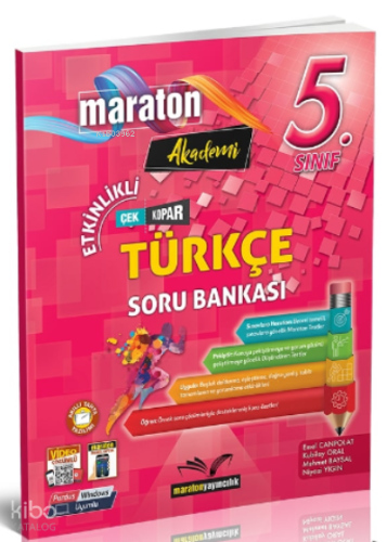 Maraton Akademi 5.Sınıf Etkinlikli Türkçe Soru Bankası