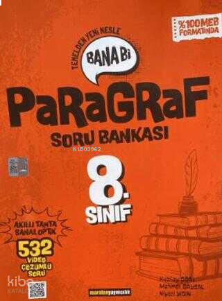 Maraton Yayıncılık 8. Sınıf Bana Bi Türkçe Paragraf Soru Bankası