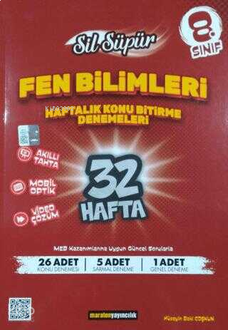 Maraton Yayıncılık 8. Sınıf Fen Bilimleri Haftalık Konu Bitirme Denemeleri