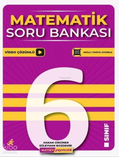 Matsev Yayıncılık 6. Sınıf Matematik Soru Bankası | benlikitap.com