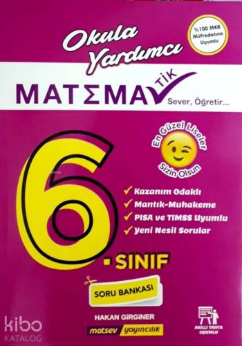 Matsev Yayınları 6. Sınıf Matematik Soru Bankası Matsev | benlikitap.c