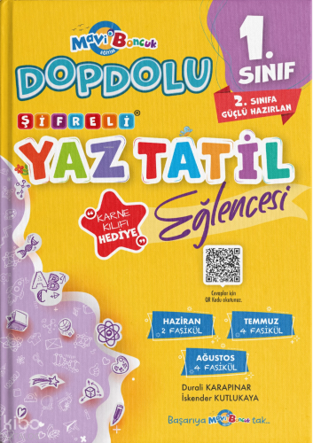 Mavi Boncuk Akademi 1. Sınıf Şifreli Yaz Tatil Eğlencesi | benlikitap.