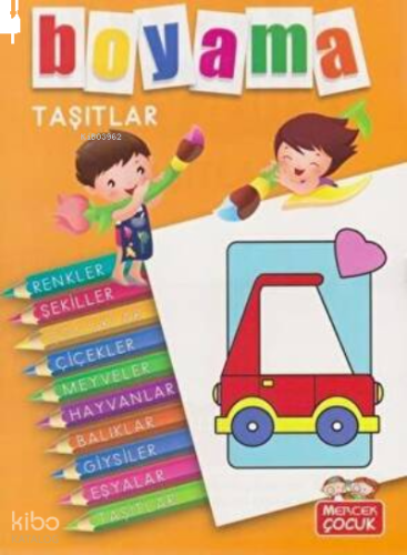 Mercek Boyama Renkler,Şekiller(10 Kitap)