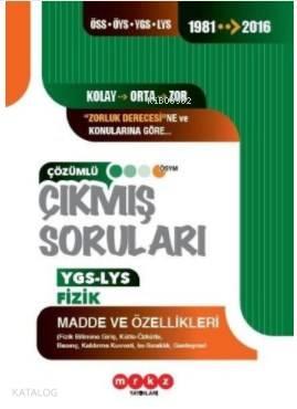 Merkez YGS LYS Fizik Madde ve Özellikleri
