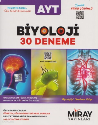 Miray Yayınları AYT Biyoloji 30 Deneme | benlikitap.com