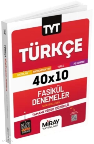 Miray Yayınları TYT Türkçe 40 x 10 Fasikül Denemeler | benlikitap.com