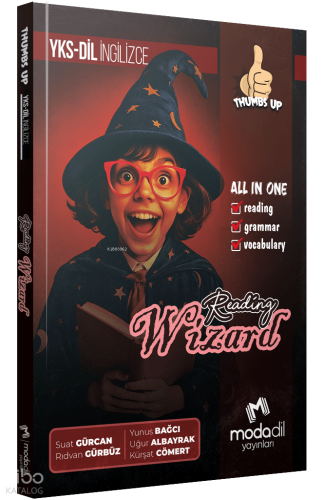 Modadil Yayınları YKS Dil YDT Thumbs Up Reading Wizard | benlikitap.co