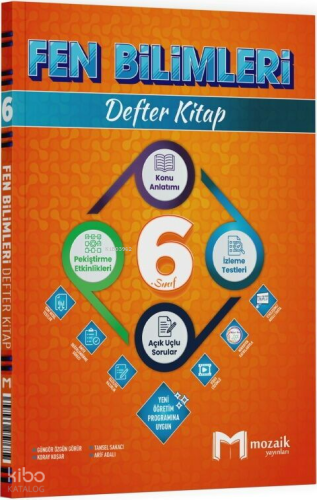 Mozaik Yayınları 6. Sınıf Fen Bilimleri Defter Kitap | benlikitap.com