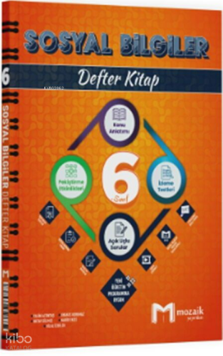 Mozaik Yayınları 6. Sınıf Sosyal Bilgiler Defter Kitap | benlikitap.co