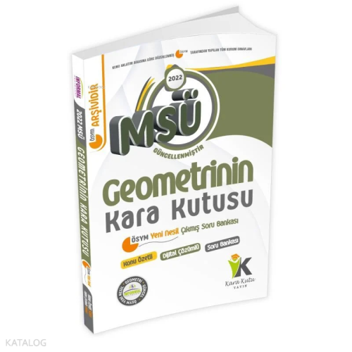MSÜ Geometrinin Kara Kutusu Konu Özetli Dijital Çözümlü Çıkmış Soru Bankası