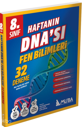 Muba 8.Sınıf Haftanın DNA'sı 32 'li Fen Bilimleri Deneme | benlikitap.