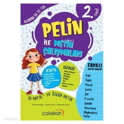 Mucit Yayınları 2. Sınıf Pelin ile Metin Çalışmaları - MA