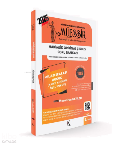 Müessir Adli-İdari Hâkimlik Çıkmış Soru Bankası Milletler Arası Hukuk