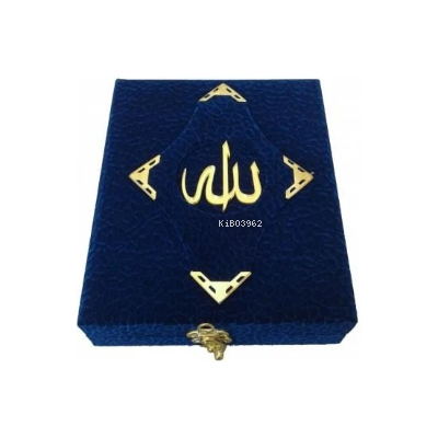 Mühürlü Orta Boy Plaketli Kadife Kuran